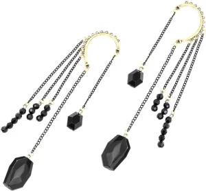 1 Pair Long Tassel Ear for Women Elegant Alloy Ear Cuff Earrings Chic Design for Non Pierced