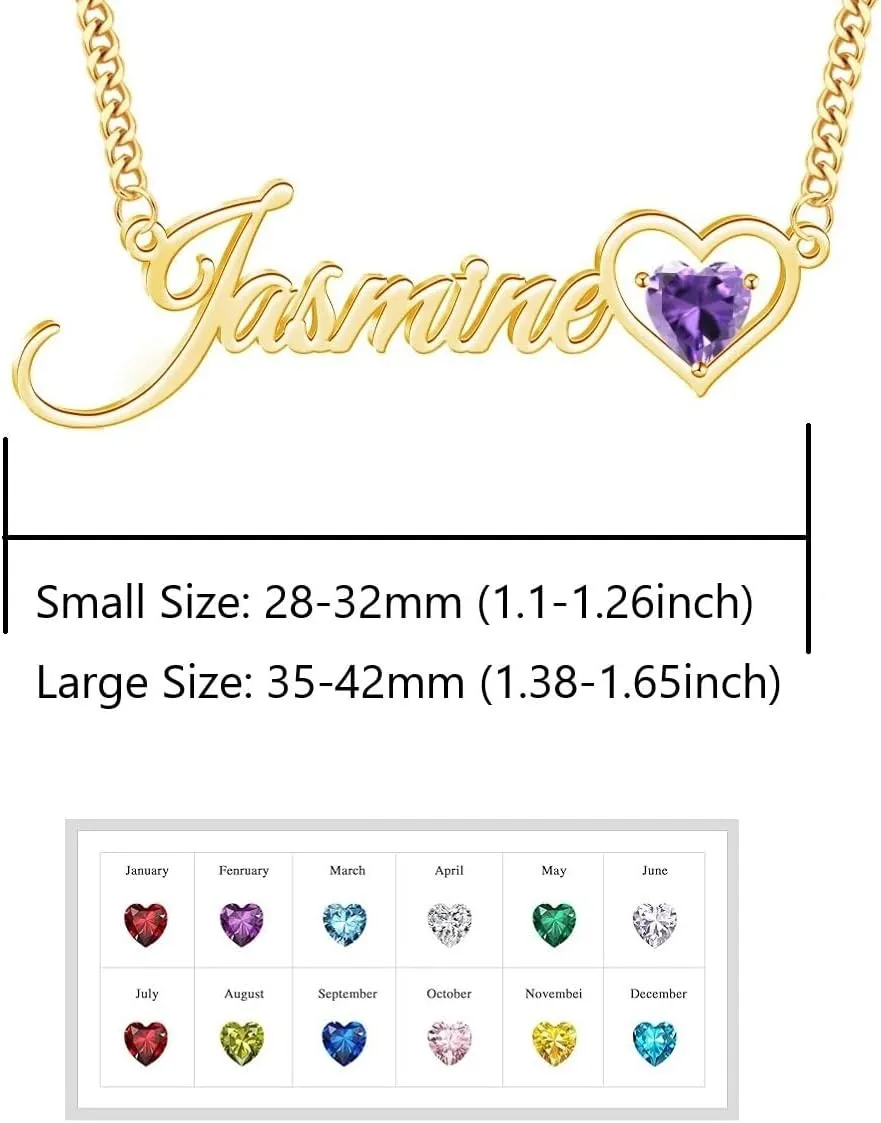 10K 14K 18K Gold Name Necklace Personalized for Women Custom Nameplate Necklaces Customized Jewelry Gifts for Women Mom Her Birthday Valentine's Day