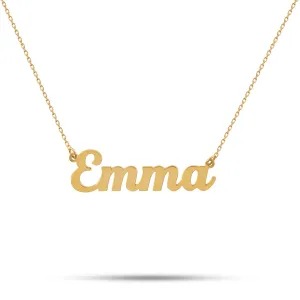 14k Gold Personalized Name Necklace Sterling Silver Pendant Customized Custom Name Necklace Personalized 14k Gold Plated Nameplate Pendant Gift for Women Her Mother Girls