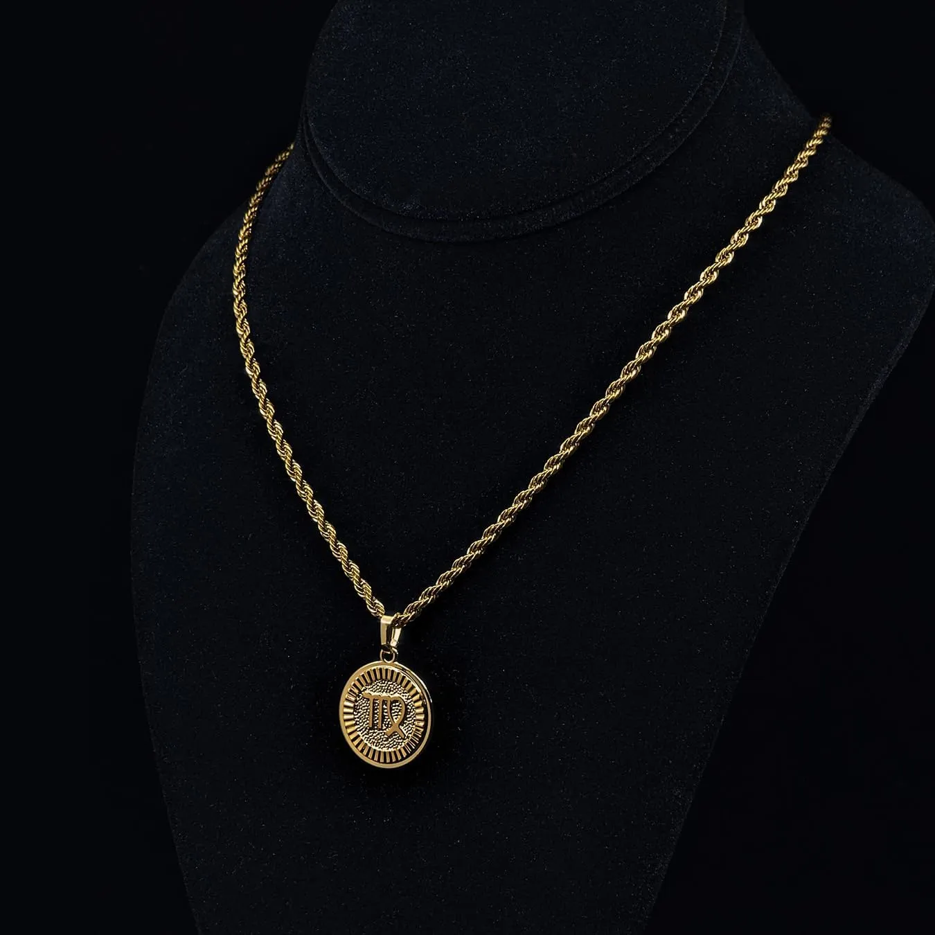 18k Gold Plated Zodiac Necklace & Pendant - Gold Necklace for Women & Men, Tarnish & Water Resistant, Birthday Gifts for Women & Men