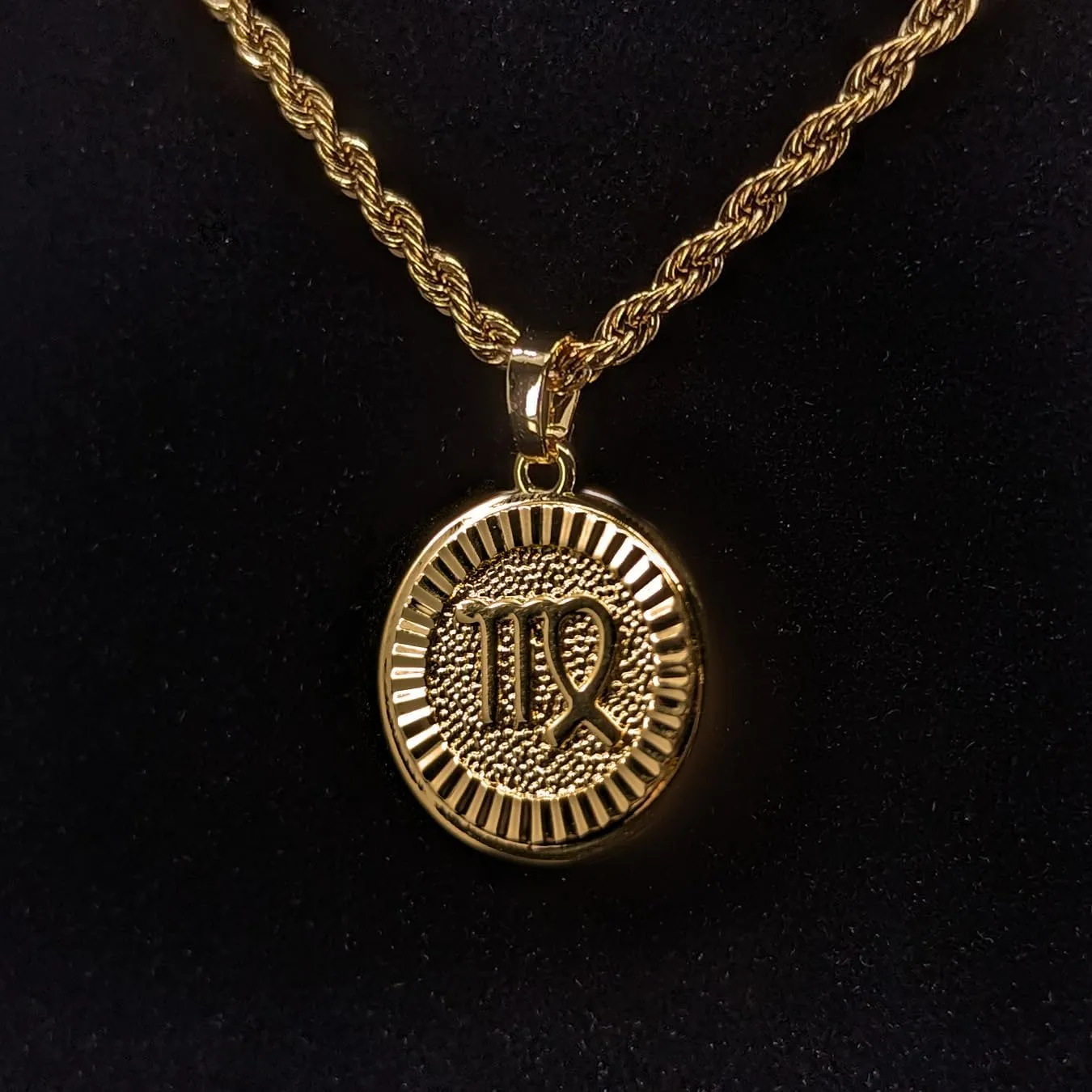 18k Gold Plated Zodiac Necklace & Pendant - Gold Necklace for Women & Men, Tarnish & Water Resistant, Birthday Gifts for Women & Men