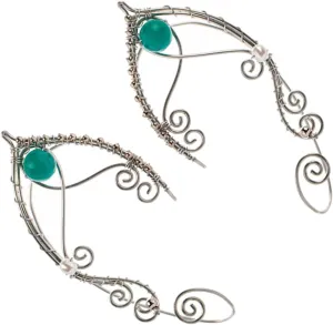 1Pair Fashion Non Piercing Ear Vintage Style Ear Wrap Earrings for Women Elegant Pearl Decorated Jewelry Comfortable Occasions for Parties and Cosplay