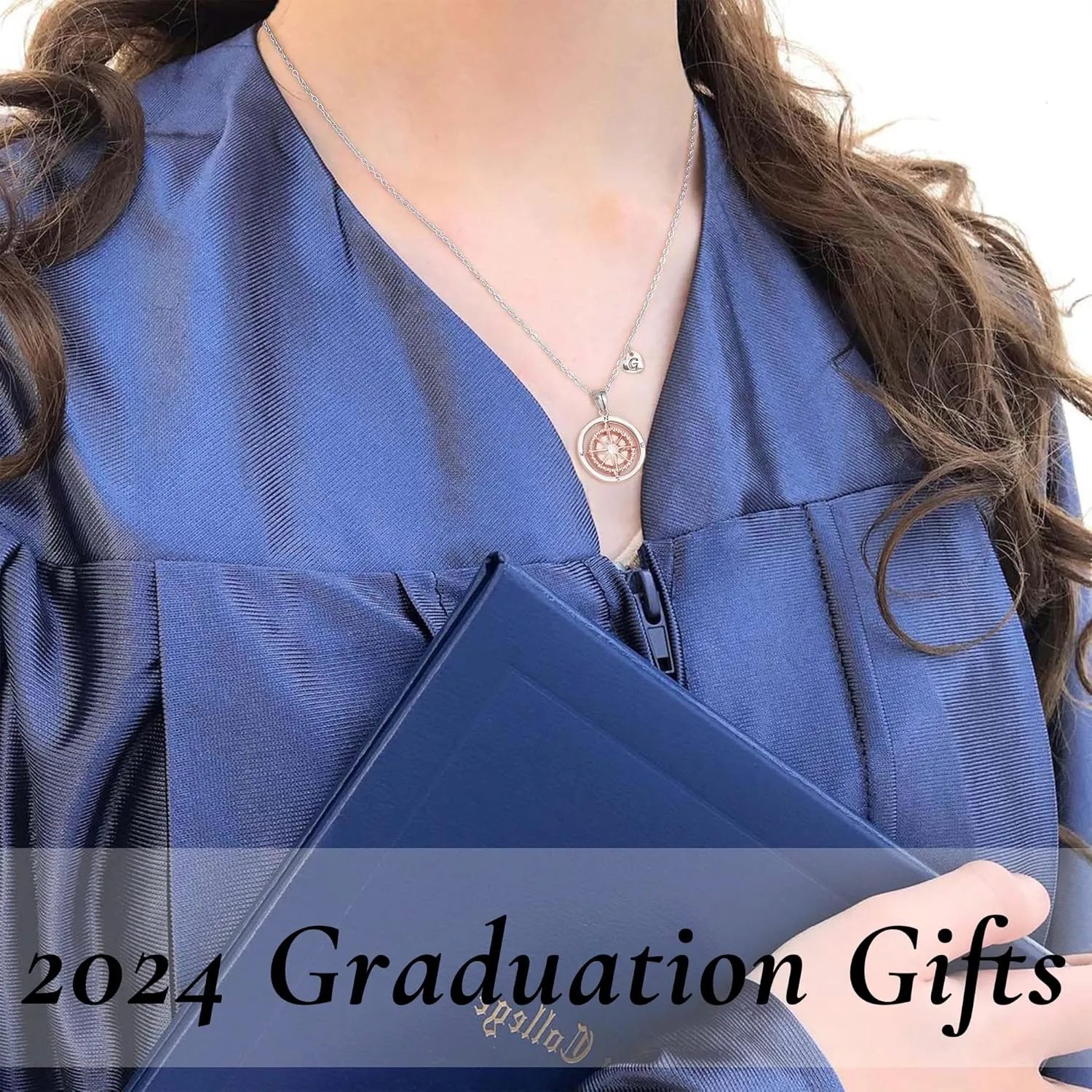 2025 Graduation Gifts for Her Initial Necklace for Women with Heart 5th/8th Grade Gifts High School/Elementary/Middle School Graduation Gift for Daughter/Sister/Best Friend
