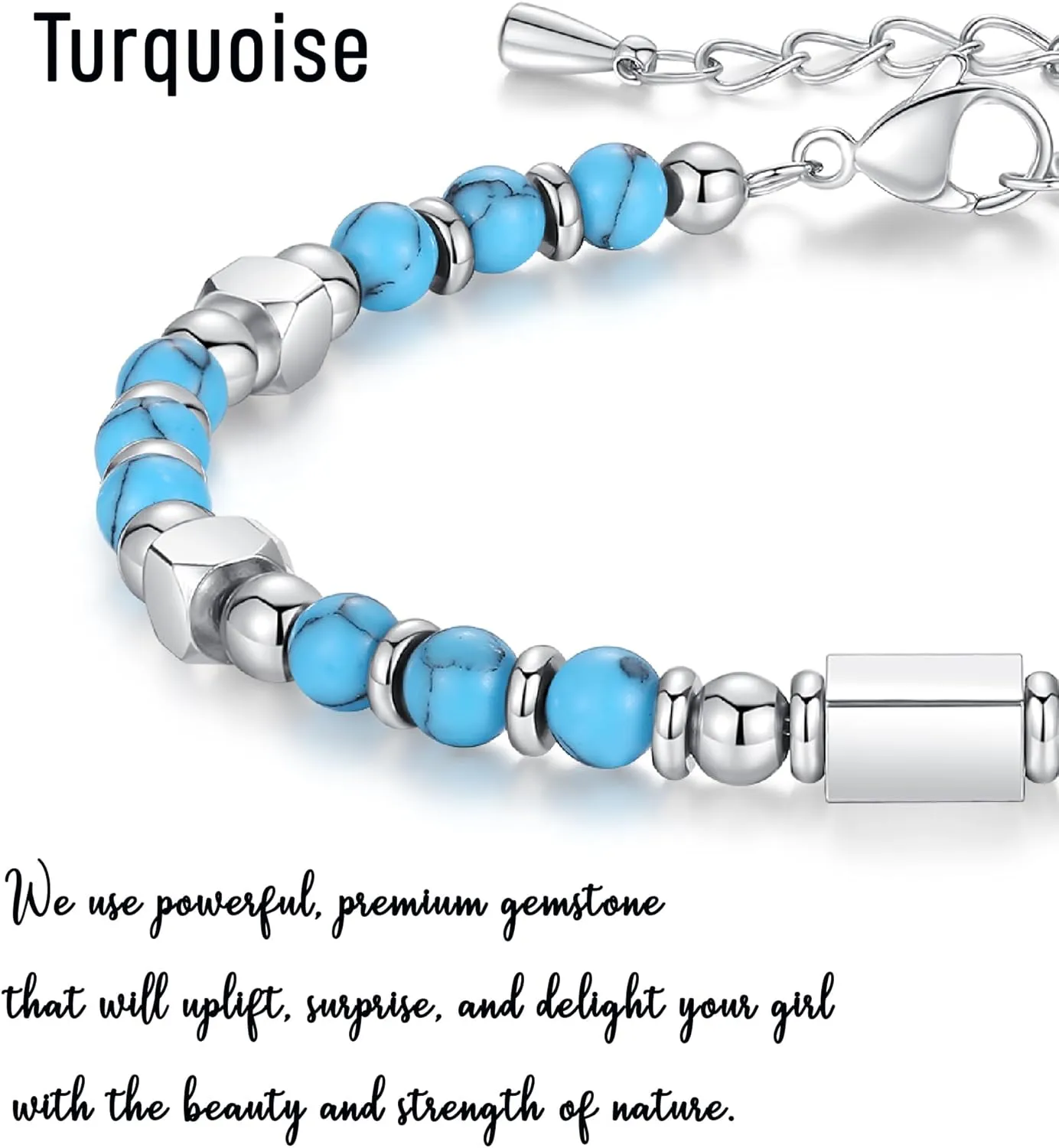 2025 Graduation Gifts for Her/Girls/Women, Tiny Gemstone Graduation Bracelet with Unique Cap Gift Box