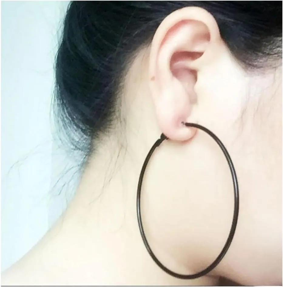 4 Pairs Stainless Steel Huggie Hoop Earrings for Women Girsl Minimalist Lightweight Chic Fashion 18K Gold Plated Basketball Earrings Piercing Lightweight Trendy Unique Birthday Jewelry 30/40/50/60mm