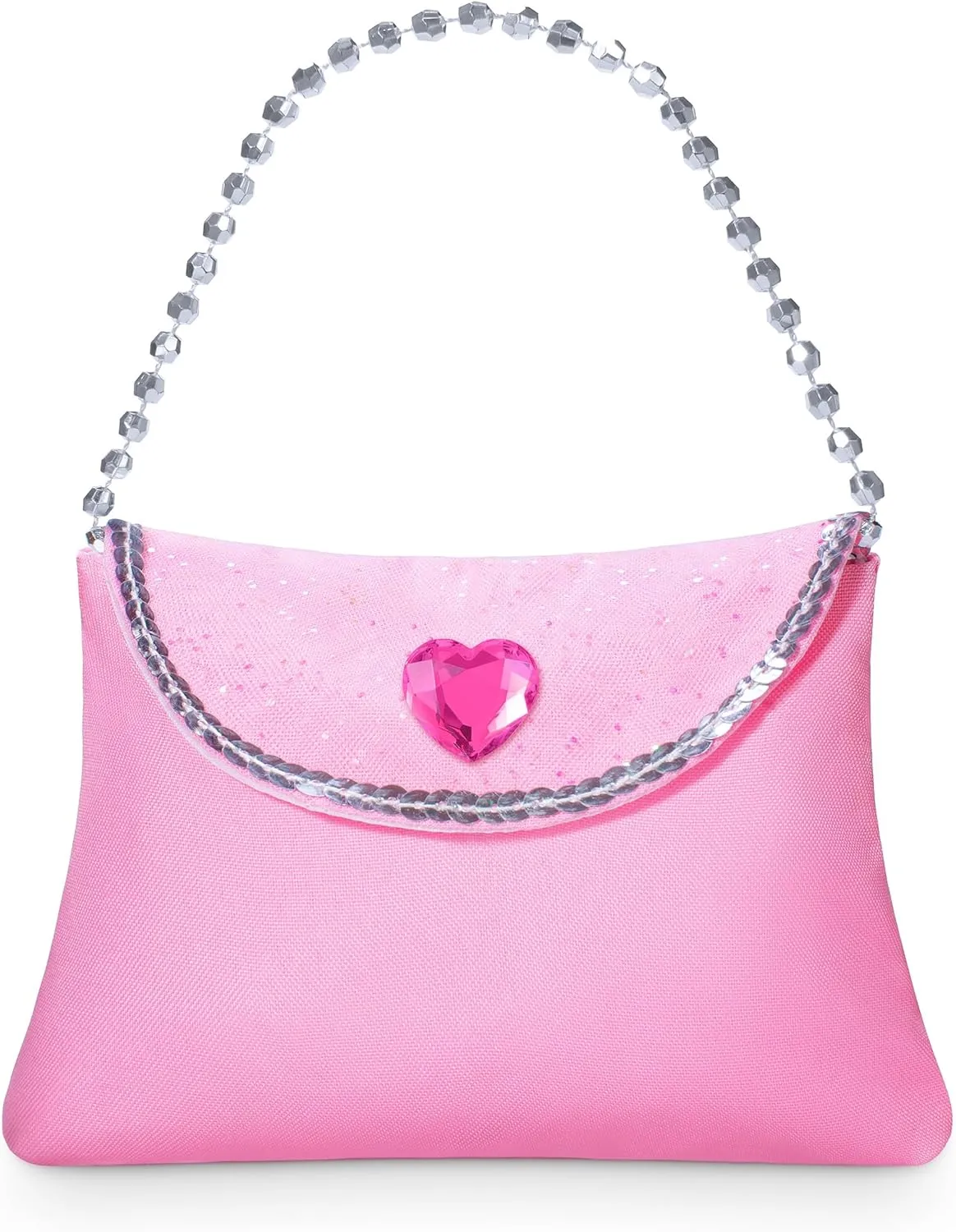 5PCS Princess Costume Accessories Set - with Princess Dress Up Handbag, Necklaces, Rings, Earrings