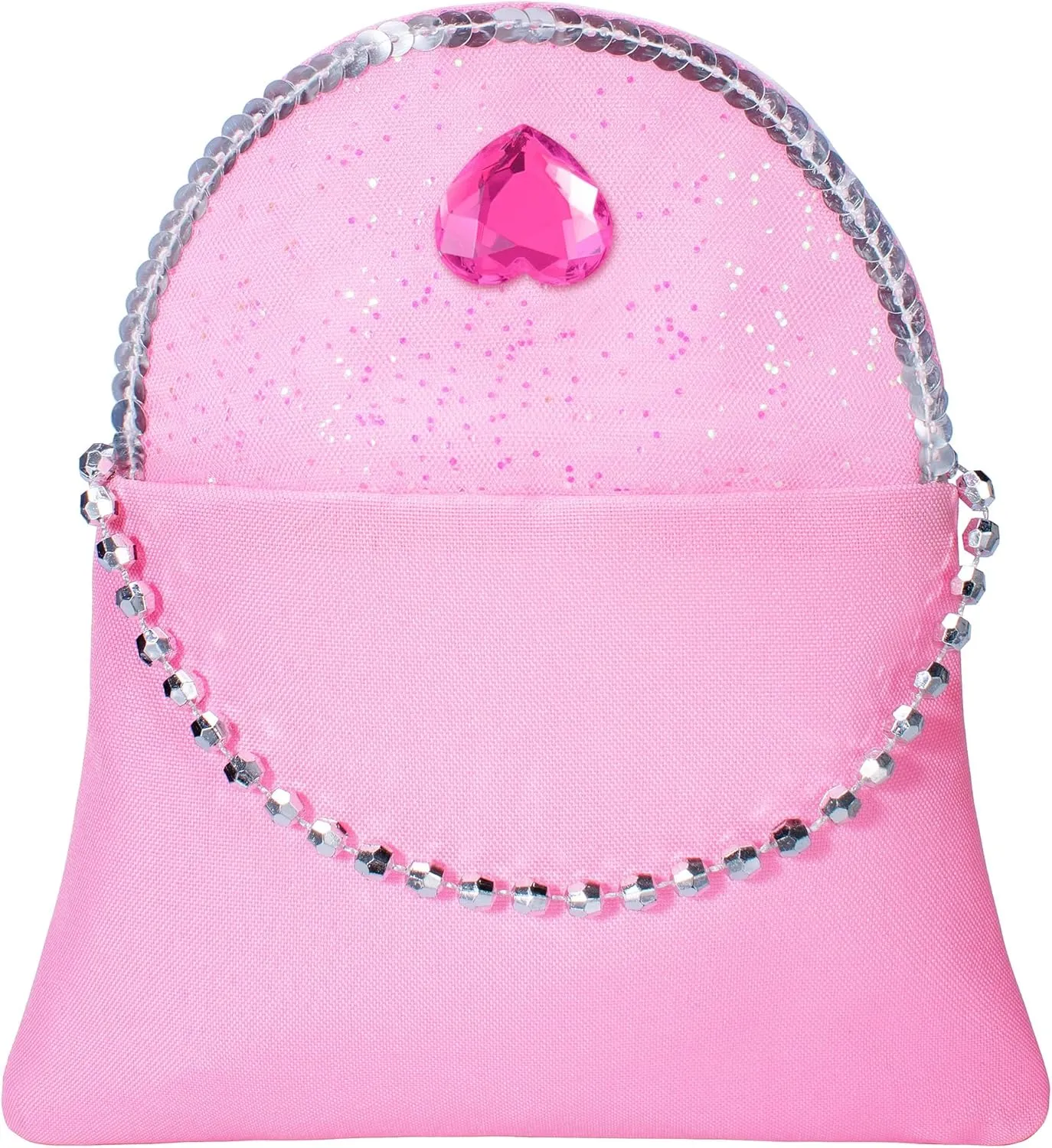 5PCS Princess Costume Accessories Set - with Princess Dress Up Handbag, Necklaces, Rings, Earrings