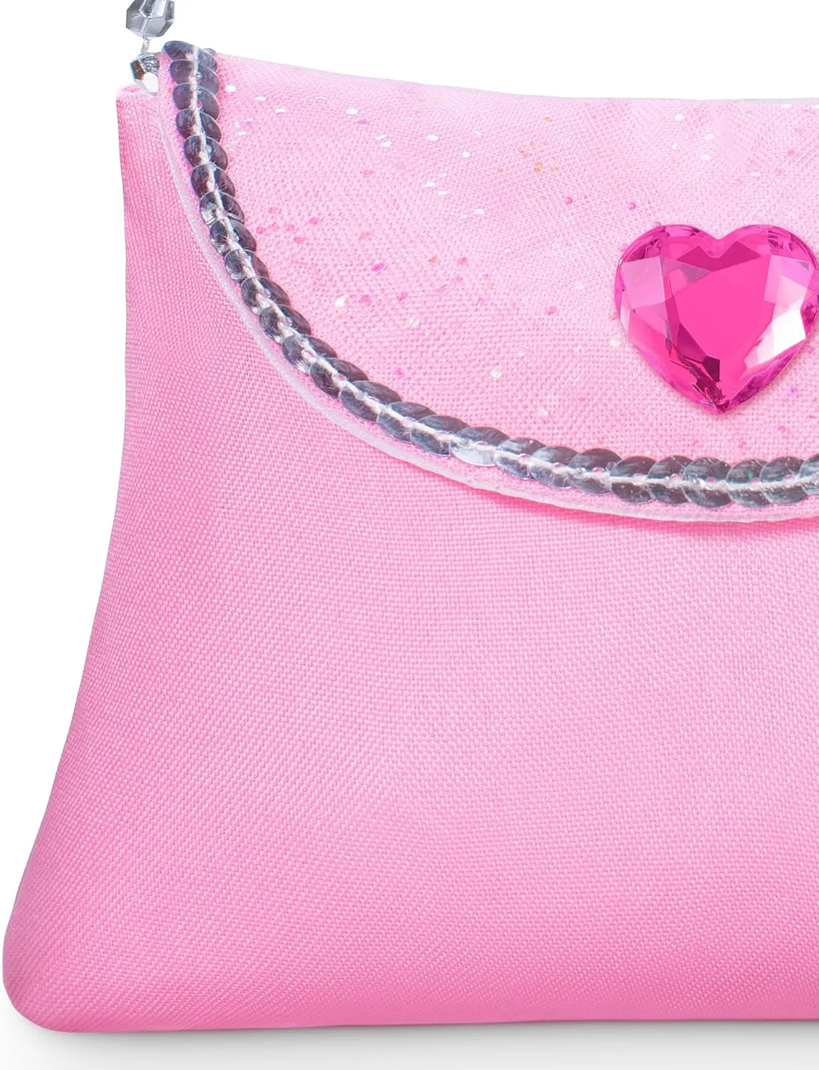 5PCS Princess Costume Accessories Set - with Princess Dress Up Handbag, Necklaces, Rings, Earrings