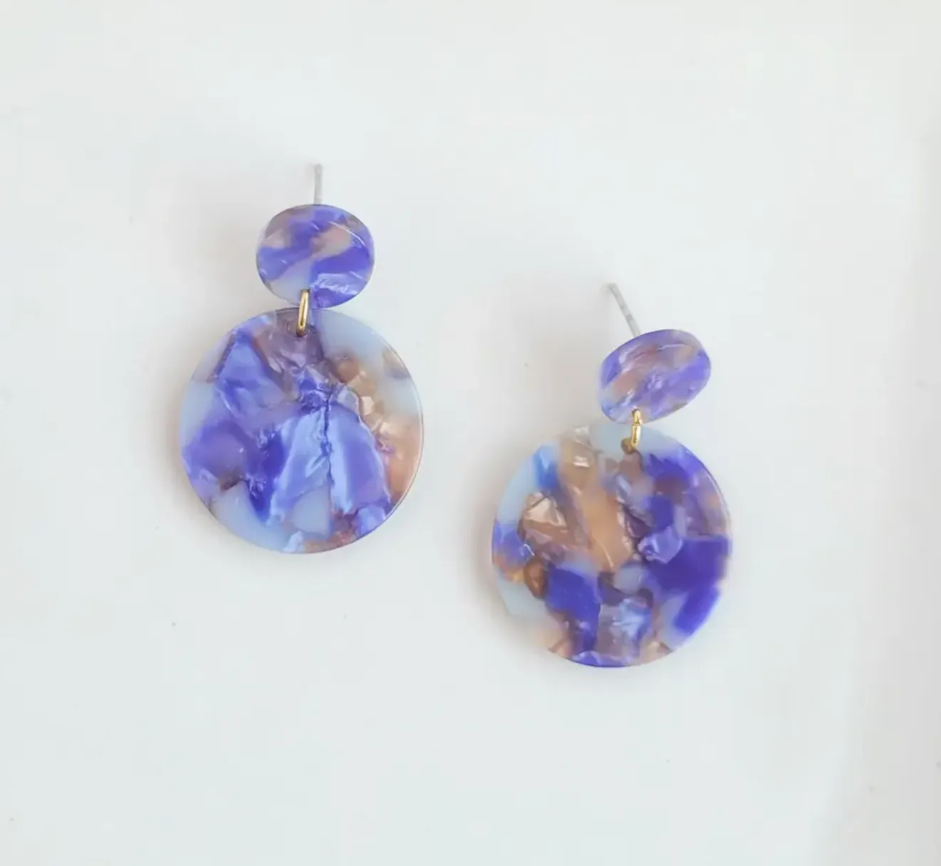 Addy Earrings | Stone & Navy