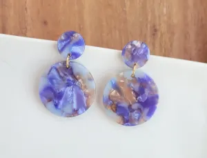 Addy Earrings | Stone & Navy