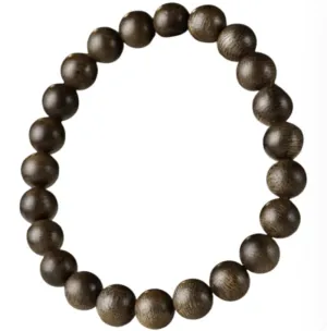 Agarwood Bracelet with Sweet Floral Fragrance Buddhist Beads Bracelet Brings Auspiciousness and Peace About 8mm