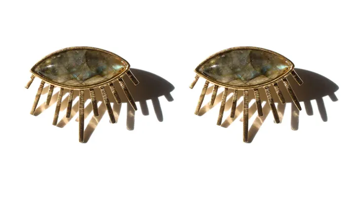 ALLE Handcrafted luminati Labradorite Stud Earrings