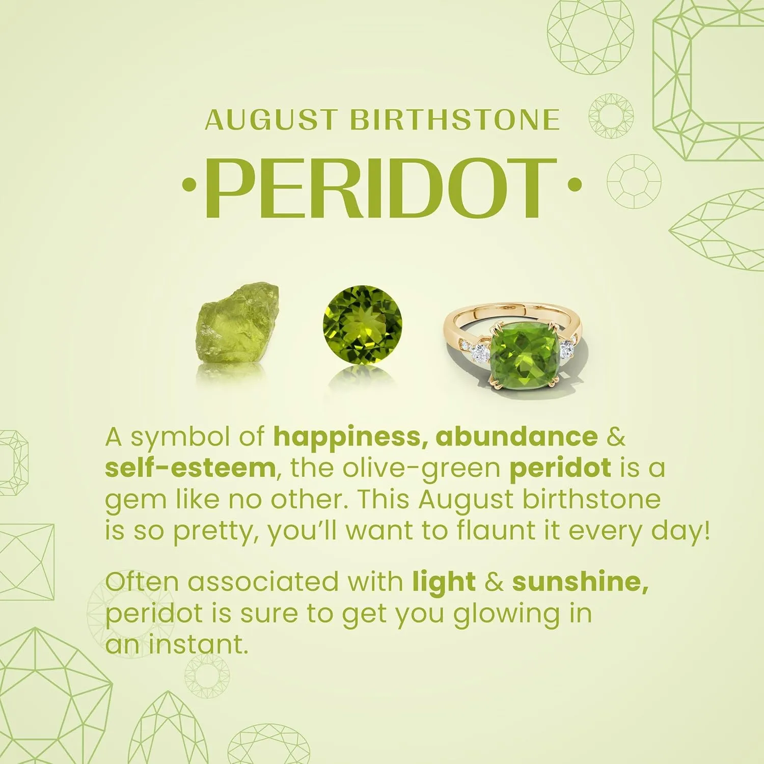 ANGARA Natural Basket-Set Round Peridot Stud in Silver / 14K Solid Gold/Platinum | August Birthstone, Birthday, Engagement, Anniversary, Wedding Jewelry Gift for Women