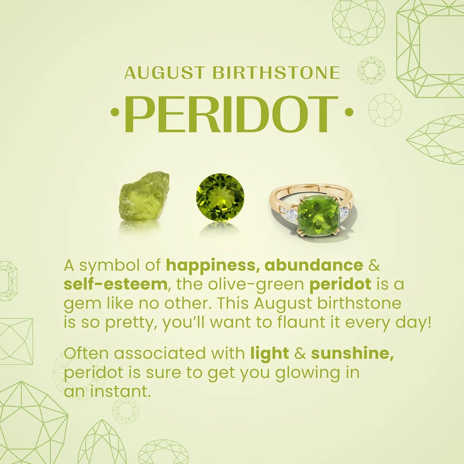 ANGARA Natural Basket-Set Round Peridot Stud in Silver / 14K Solid Gold/Platinum | August Birthstone, Birthday, Engagement, Anniversary, Wedding Jewelry Gift for Women