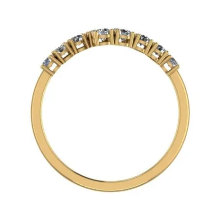 Anthea Split Bar Trendy Lab Diamond Wedding Ring