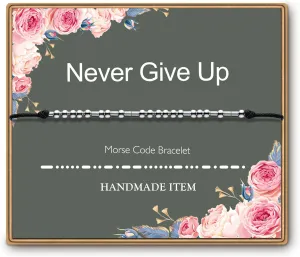 ASELFAD Morse Code Bracelets for Women, Funny Birthday Gifts, Best Friend Friendship Gifts