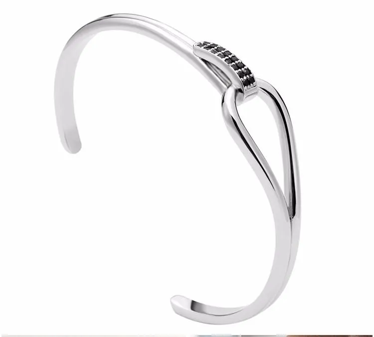 Asesino Micro Paved Open Cuff Bangle