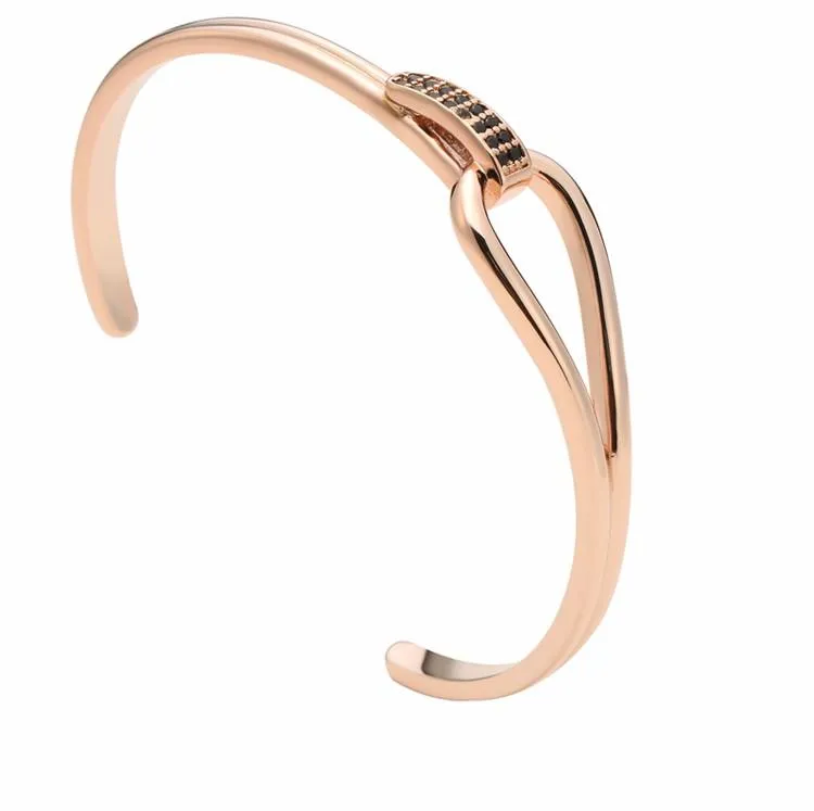 Asesino Micro Paved Open Cuff Bangle