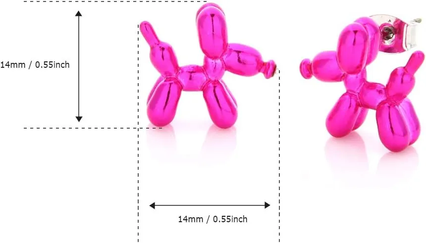 Balloon Dog Stud Earrings