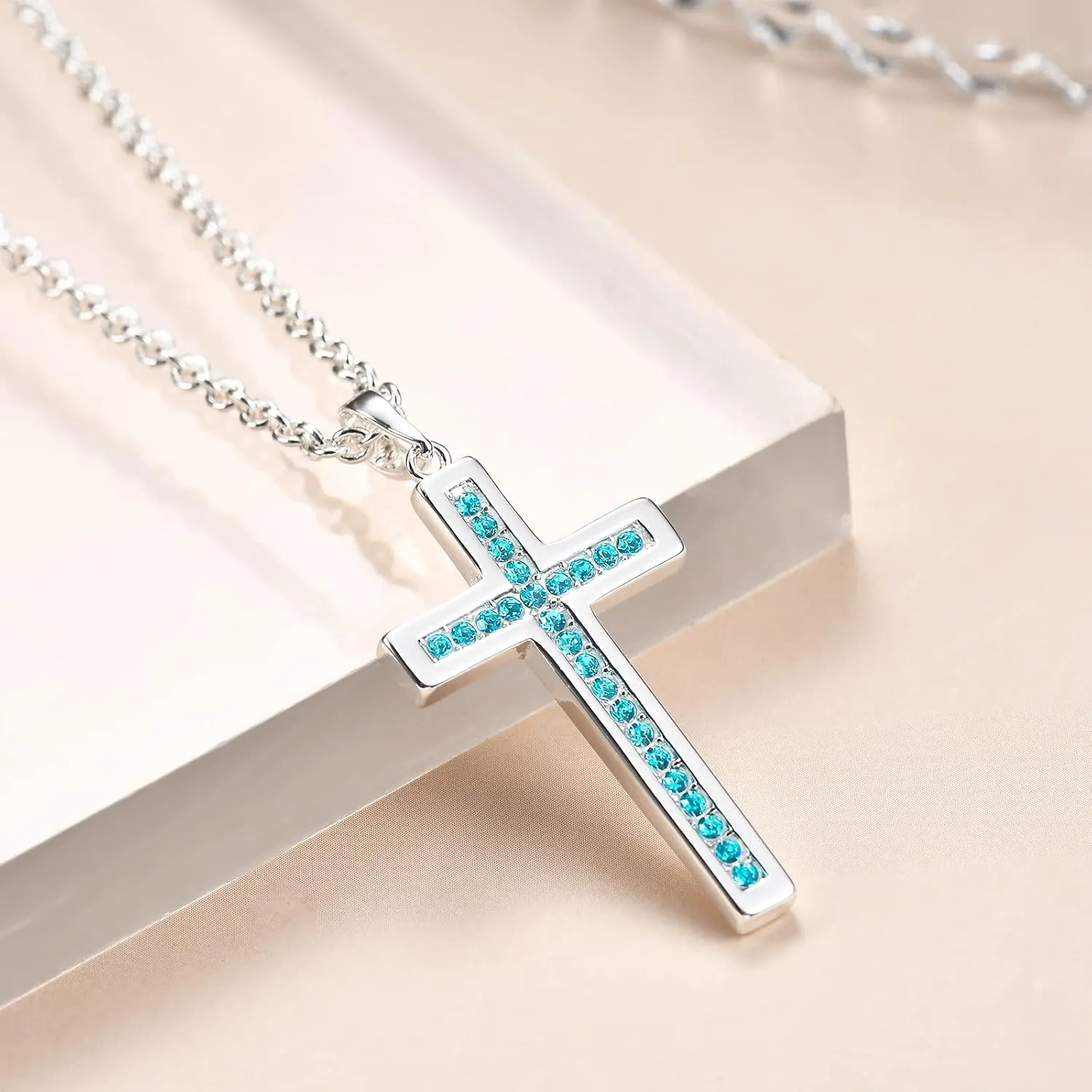 Baptism Cross Necklace for Women,First Communion Gold Cross Necklaces Jewelry Gifts for Women
