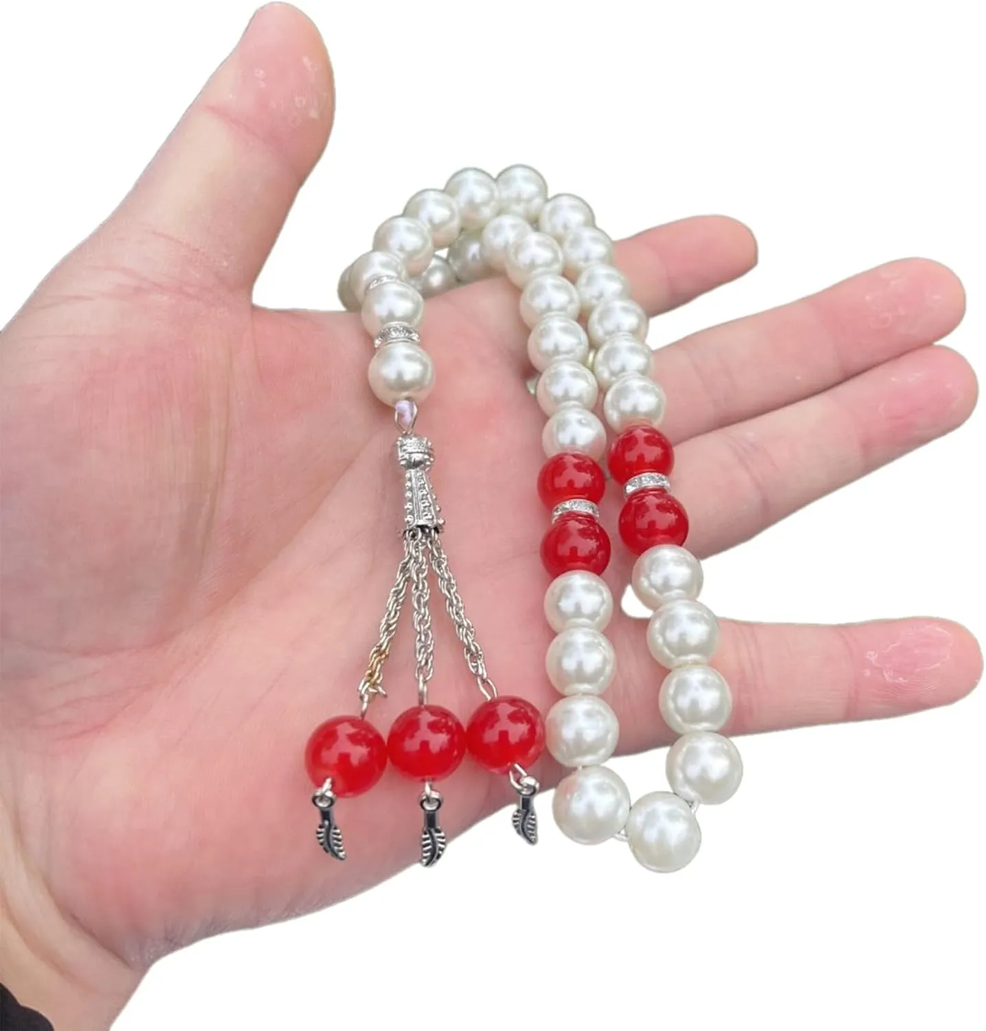 Beads Bracelet Elegant Beaded Bracelet Rosary Bracelets Unique Beads Bracelet Prayer Beads Wristband Imitation Pearl Material for Woman
