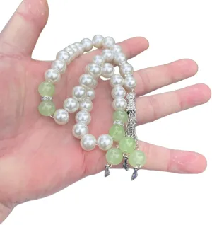 Beads Bracelet Elegant Beaded Bracelet Rosary Bracelets Unique Beads Bracelet Prayer Beads Wristband Imitation Pearl Material for Woman