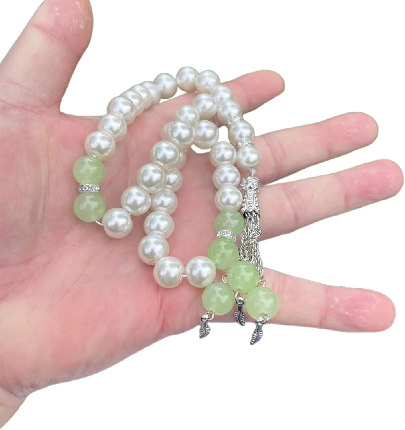 Beads Bracelet Elegant Beaded Bracelet Rosary Bracelets Unique Beads Bracelet Prayer Beads Wristband Imitation Pearl Material for Woman