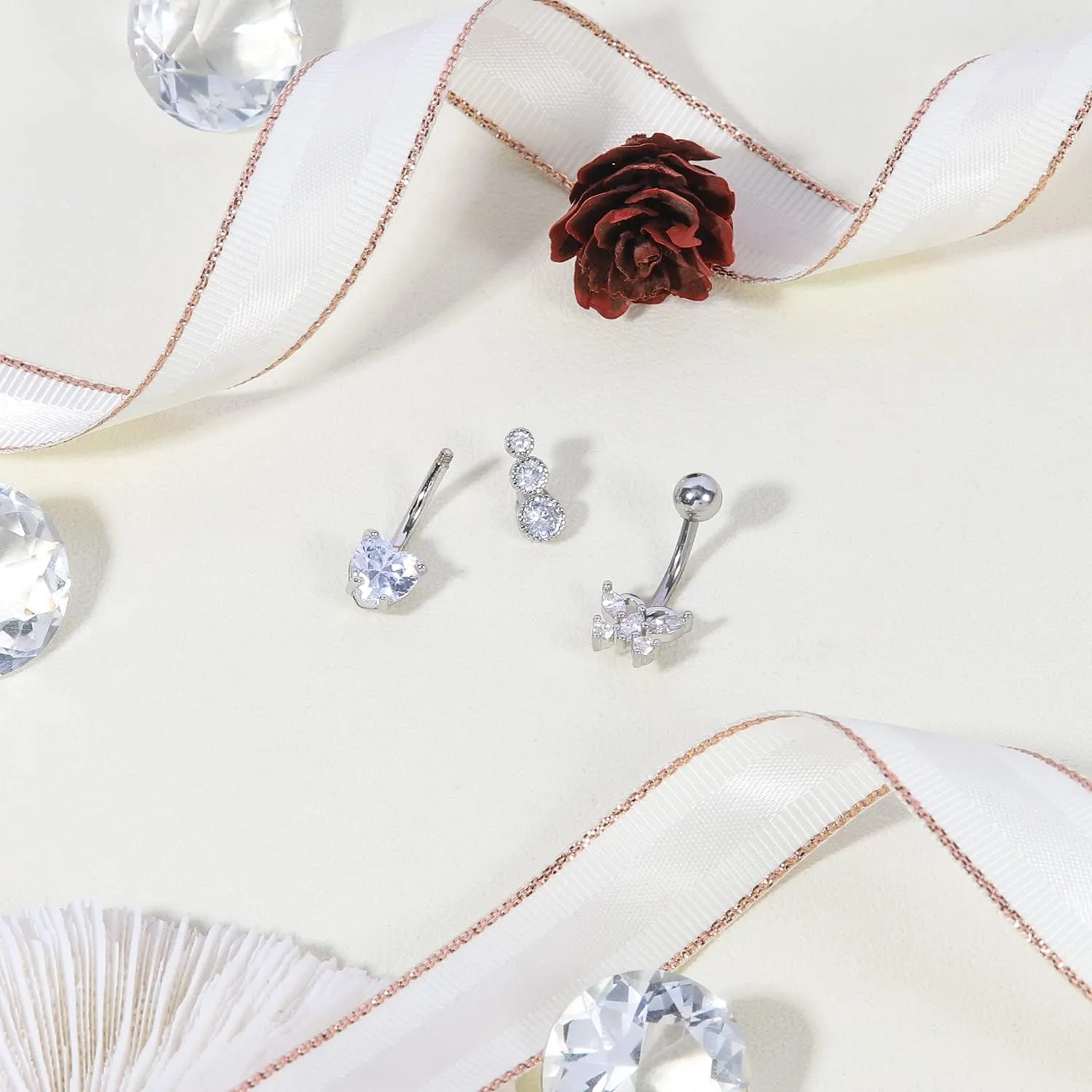 Belly Button Rings: Hypoallergenic Surgical Steel and Gold Clicker Rings