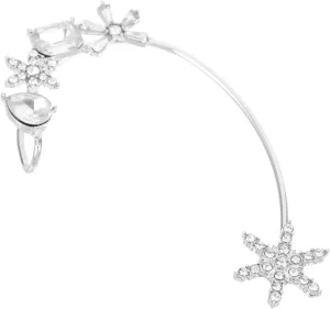 BESPORTBLE Fashion Zircon Snowflake Ear Cuff Wraps Women's Earring Jewelry for Dressy Occasions
