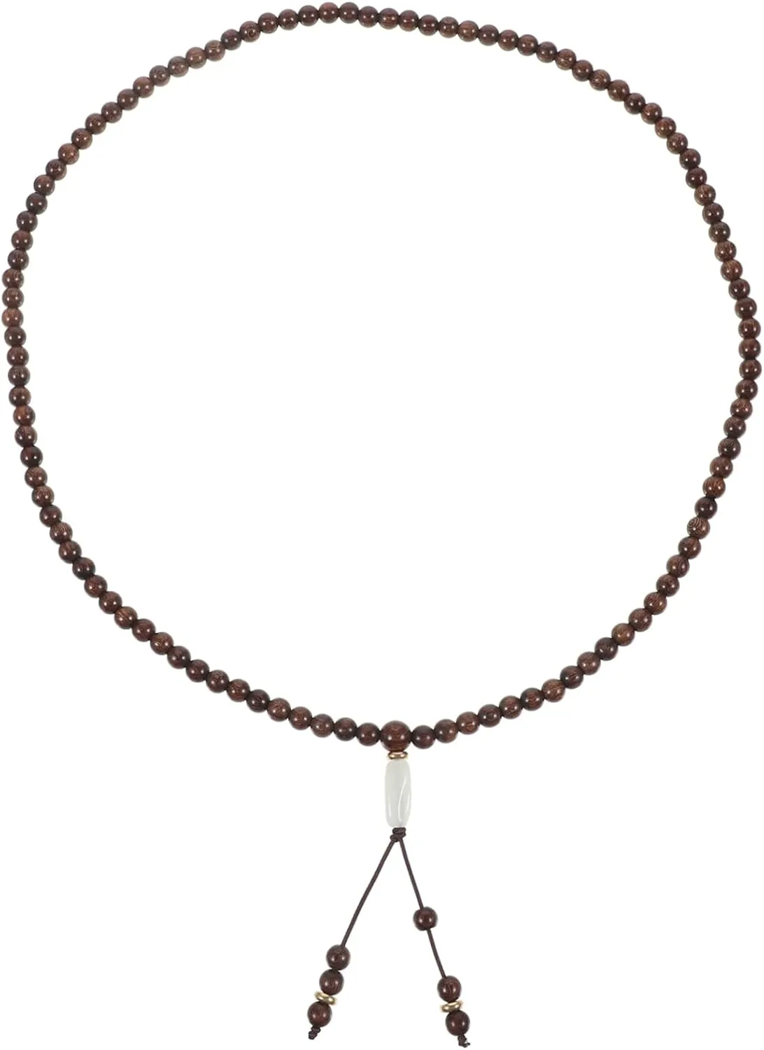 BESPORTBLE Sandalwood Wood Bead Bracelet 108 Beads Prayer Bracelet for Women Men Fashion Jewelry