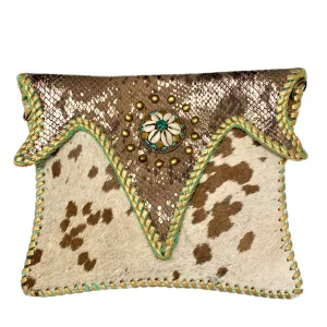 BG529 - Cow Hide Crossbody Purse