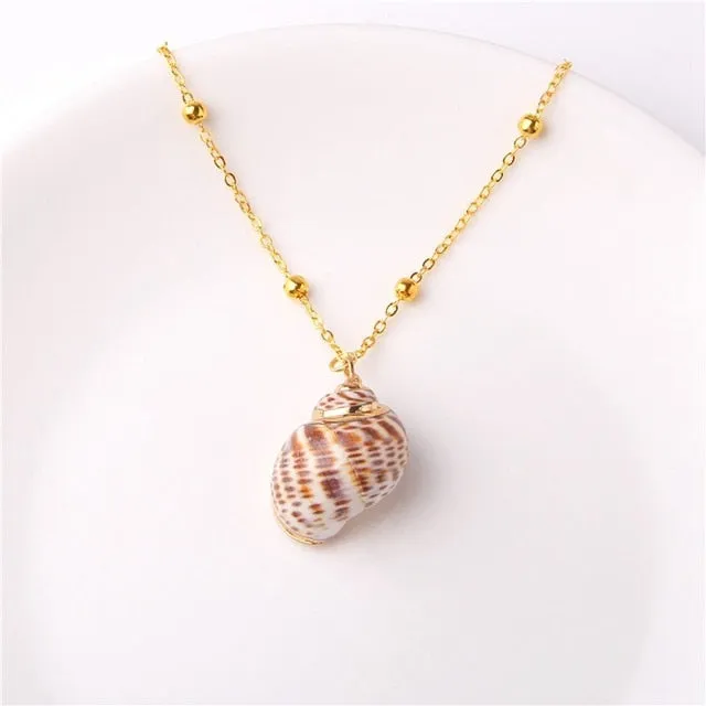 Bohemian Conch Shell Necklace