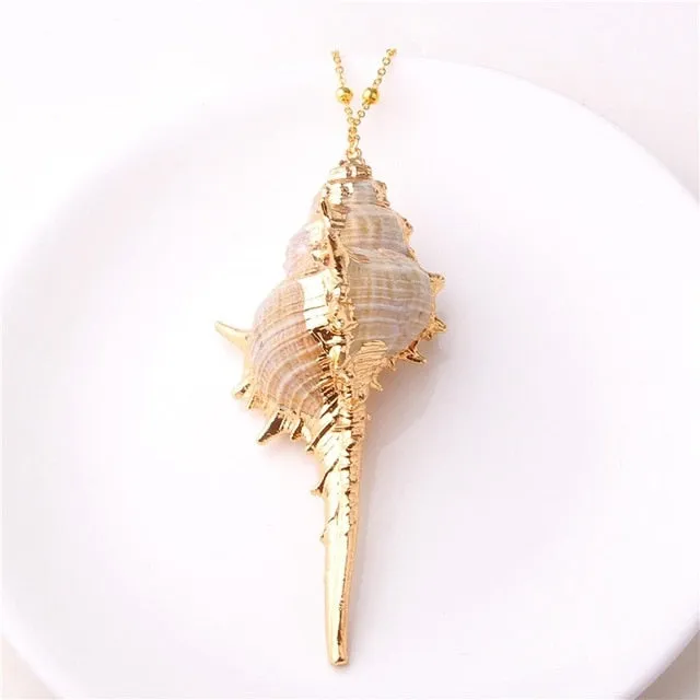 Bohemian Conch Shell Necklace