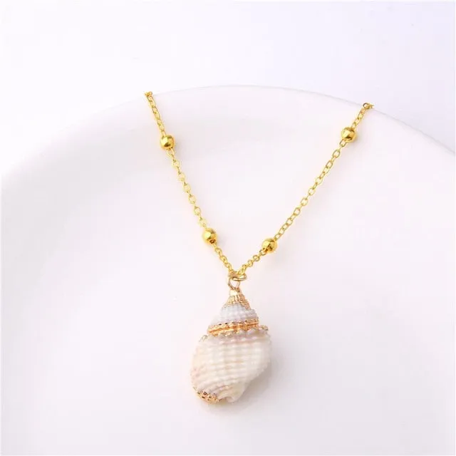 Bohemian Conch Shell Necklace