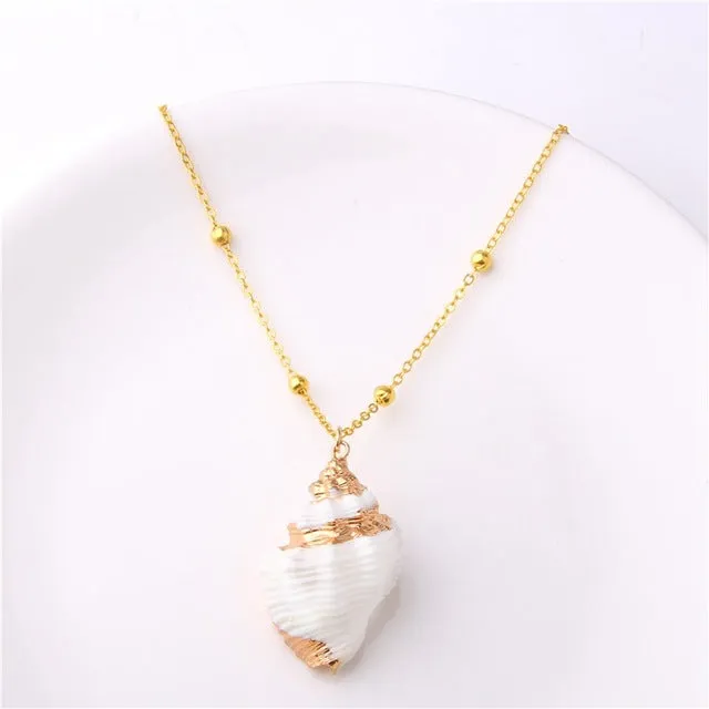 Bohemian Conch Shell Necklace