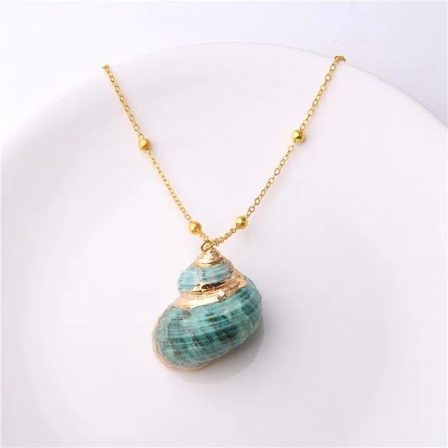 Bohemian Conch Shell Necklace