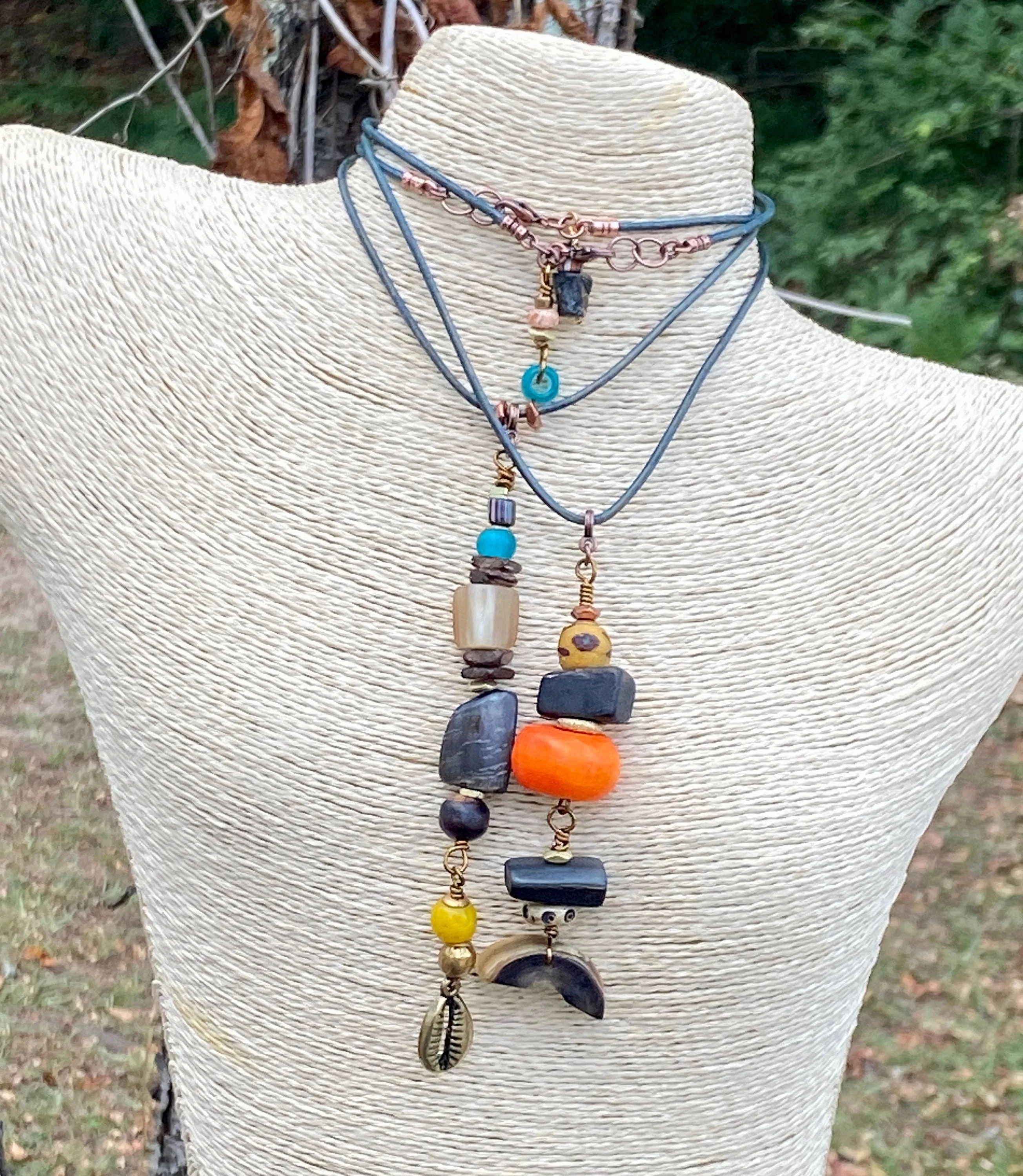 Bohemian Corded and Pendant Necklaces