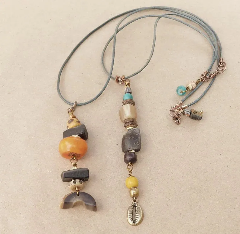 Bohemian Corded and Pendant Necklaces