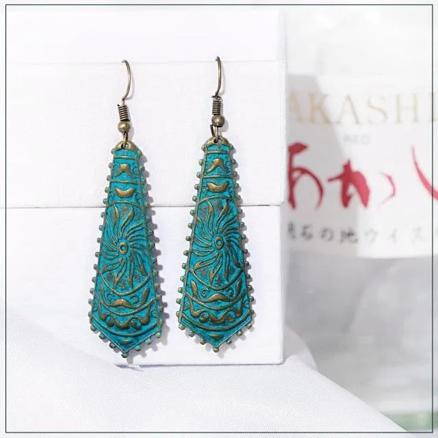 Boho Chic Long Chain Dangle Earrings