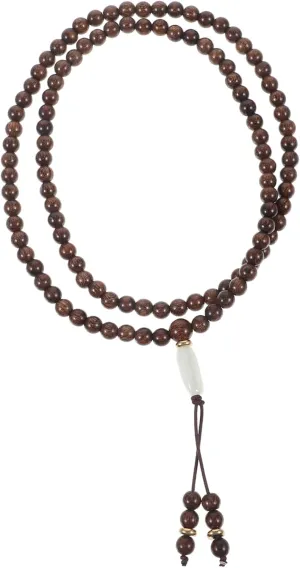 Buddhist Beads Bracelet Sandalwood Rosary for Women Elegant Wood Bangle for Daily Wear Comfortable Fit Thoughtful present for Loved Ones