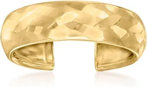 Canaria 10kt Yellow Gold Satin and Polished Toe Ring