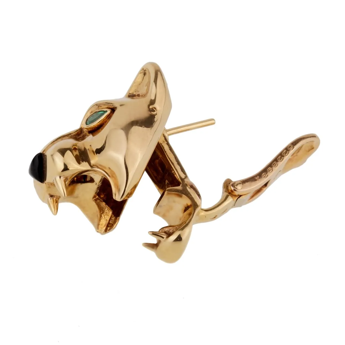 Cartier Panthere Day Night 18k Gold Drop Earrings