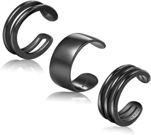 CHIC & ARTSY Cuff Earrings 925 Sterling Silver Ear Cuff Earrings Non-Piercing Fake Helix Cartilage Cuff Earrings Various Styles Conch Ear Cuffs Fine Jewelry for Women Man