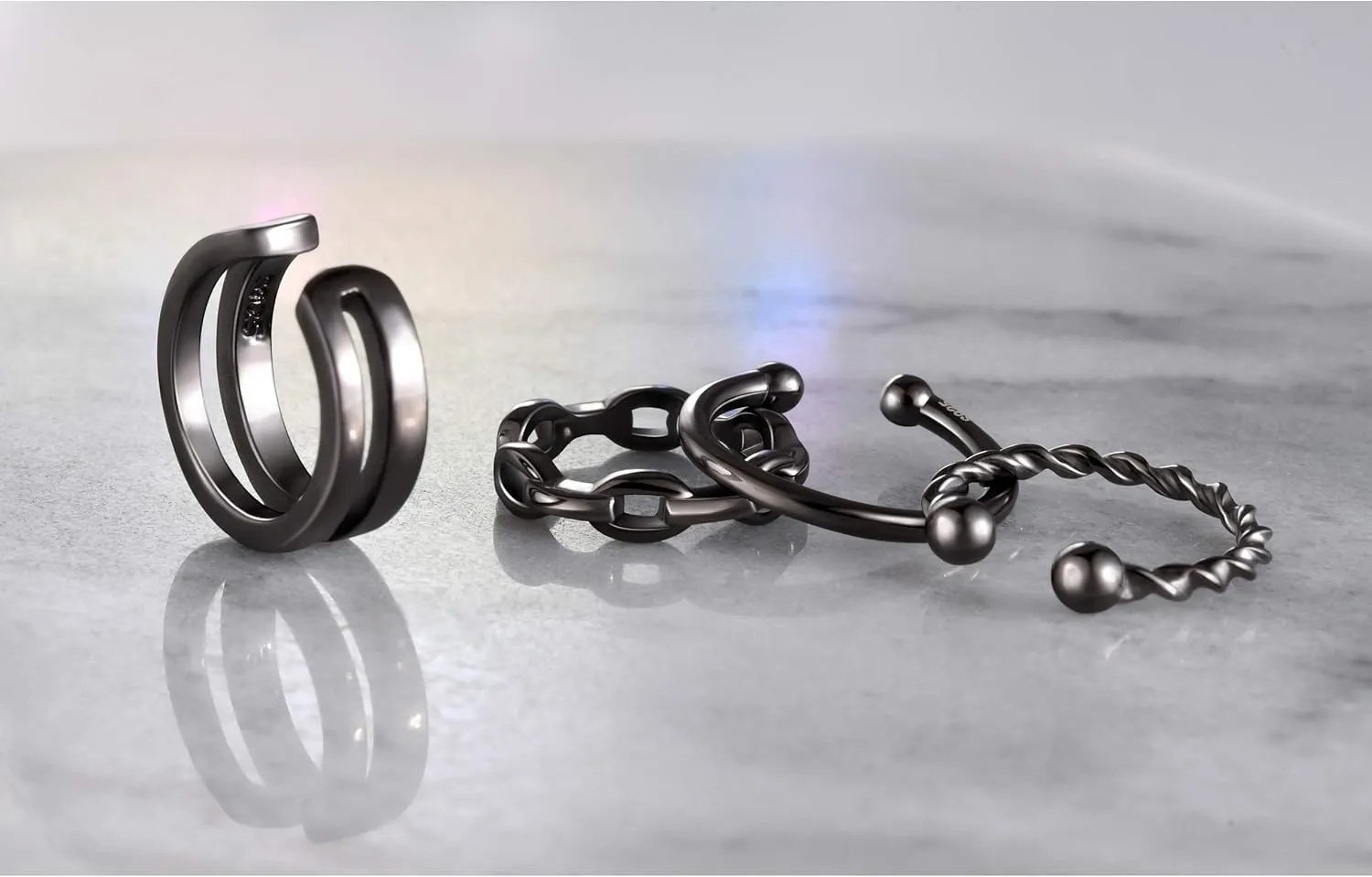 CHIC & ARTSY Cuff Earrings 925 Sterling Silver Ear Cuff Earrings Non-Piercing Fake Helix Cartilage Cuff Earrings Various Styles Conch Ear Cuffs Fine Jewelry for Women Man