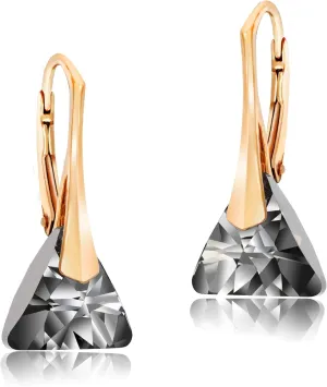 Chic Bijoux Austrian Crystal Earrings for Women Dangling, with 925 Sterling Silver Leverbacks, Gemstone Earrings for Ladies, Jewelry for mom