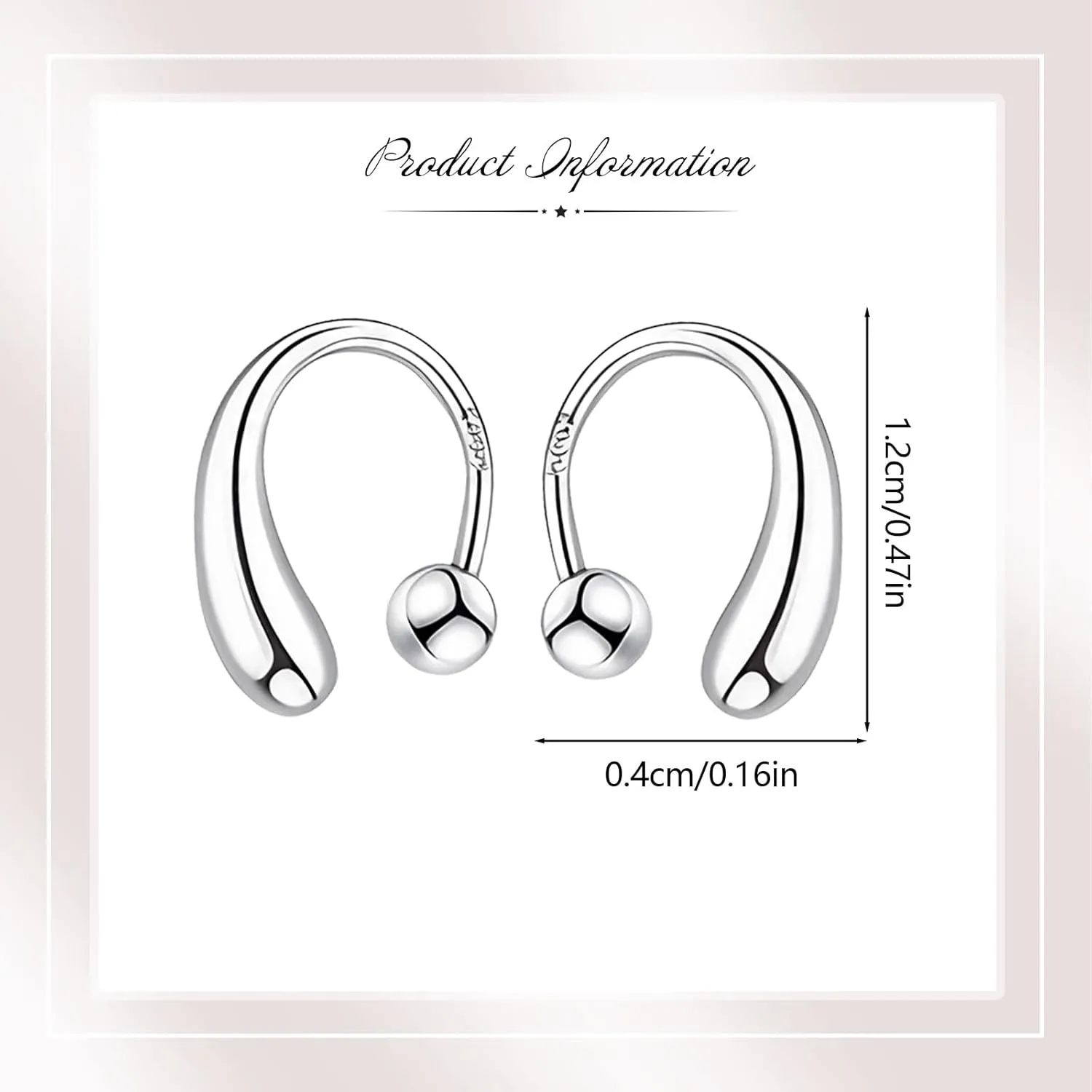 Chic Pull Through Earrings for Women Teen Girls Tiny Threader Earrings 925 Sterling Silver Small Teardrop Earrings Hypoallergenic Hoop Drop Earrings Trendy