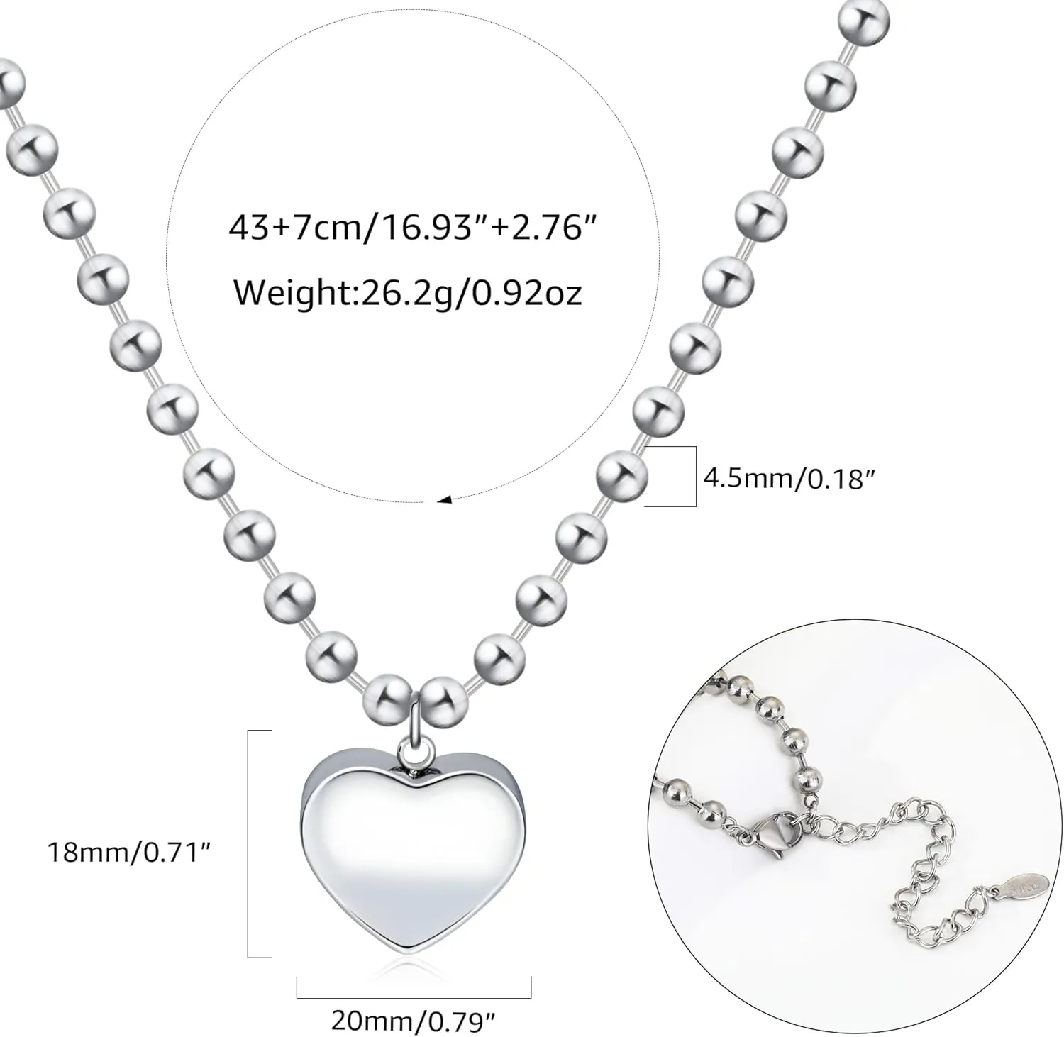 Chunky Gold Puffy Heart Charm Layered Toggle Necklace for Women Trendy Non Tarnish Gold Statement Thick Paperclip Chain Heart Pendant Choker Necklaces Punk Jewelry