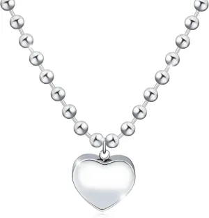 Chunky Gold Puffy Heart Charm Layered Toggle Necklace for Women Trendy Non Tarnish Gold Statement Thick Paperclip Chain Heart Pendant Choker Necklaces Punk Jewelry