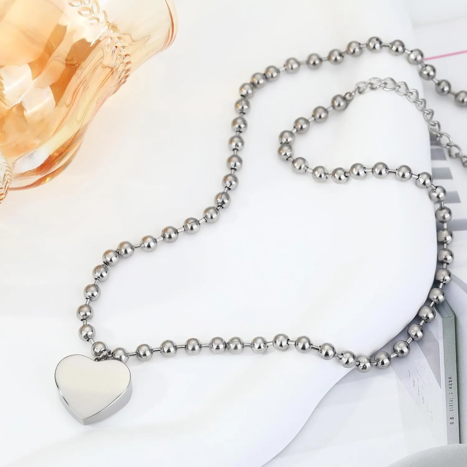 Chunky Gold Sun Heart Pendant Charm Necklace for Women 18K Gold Plated Thick Paperclip Chain Choker Necklaces Hip Hop Valentines Day Gift Jewelry