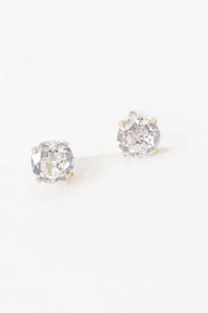 Classic Stone Stud Earrings